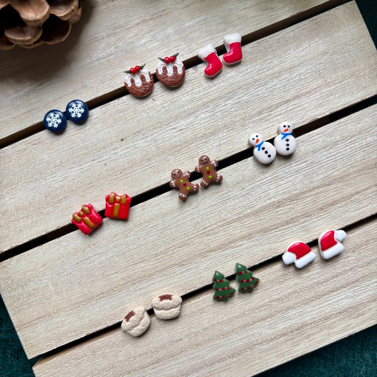 Festive studs - 9 options