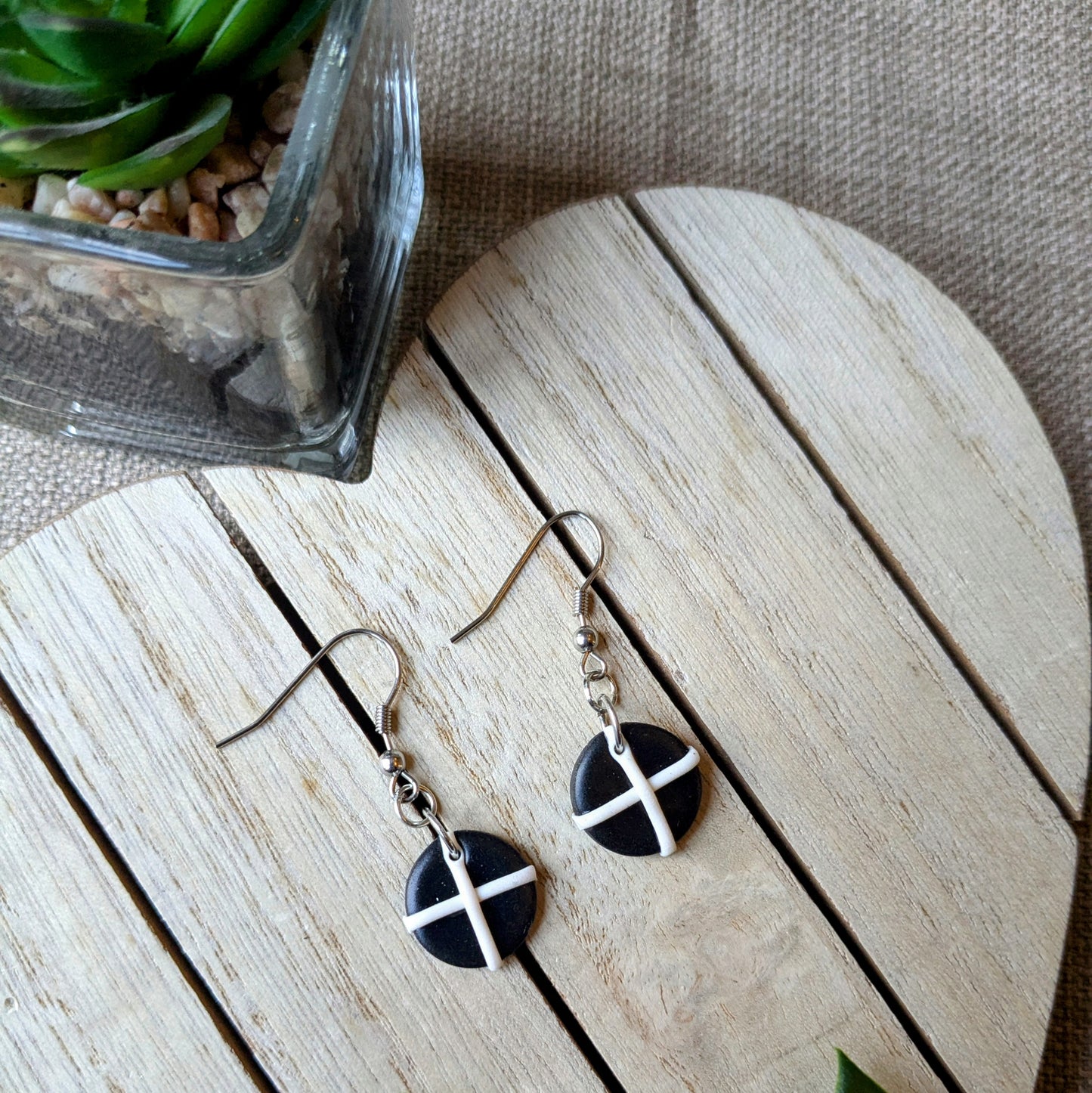 St Piran drop earrings