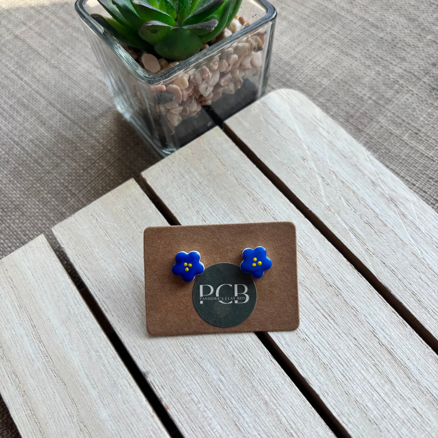 Forget me not studs