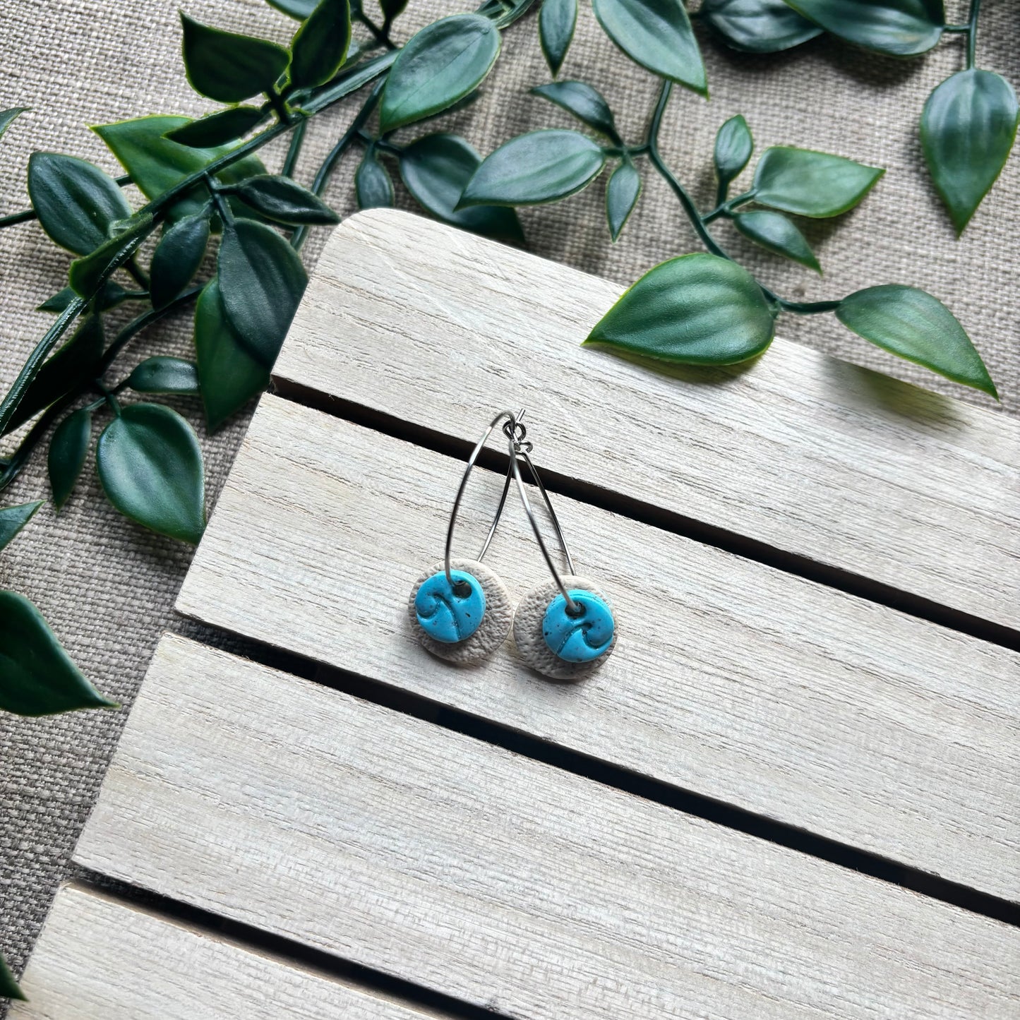 Sea + sand hoops (2.5cm)