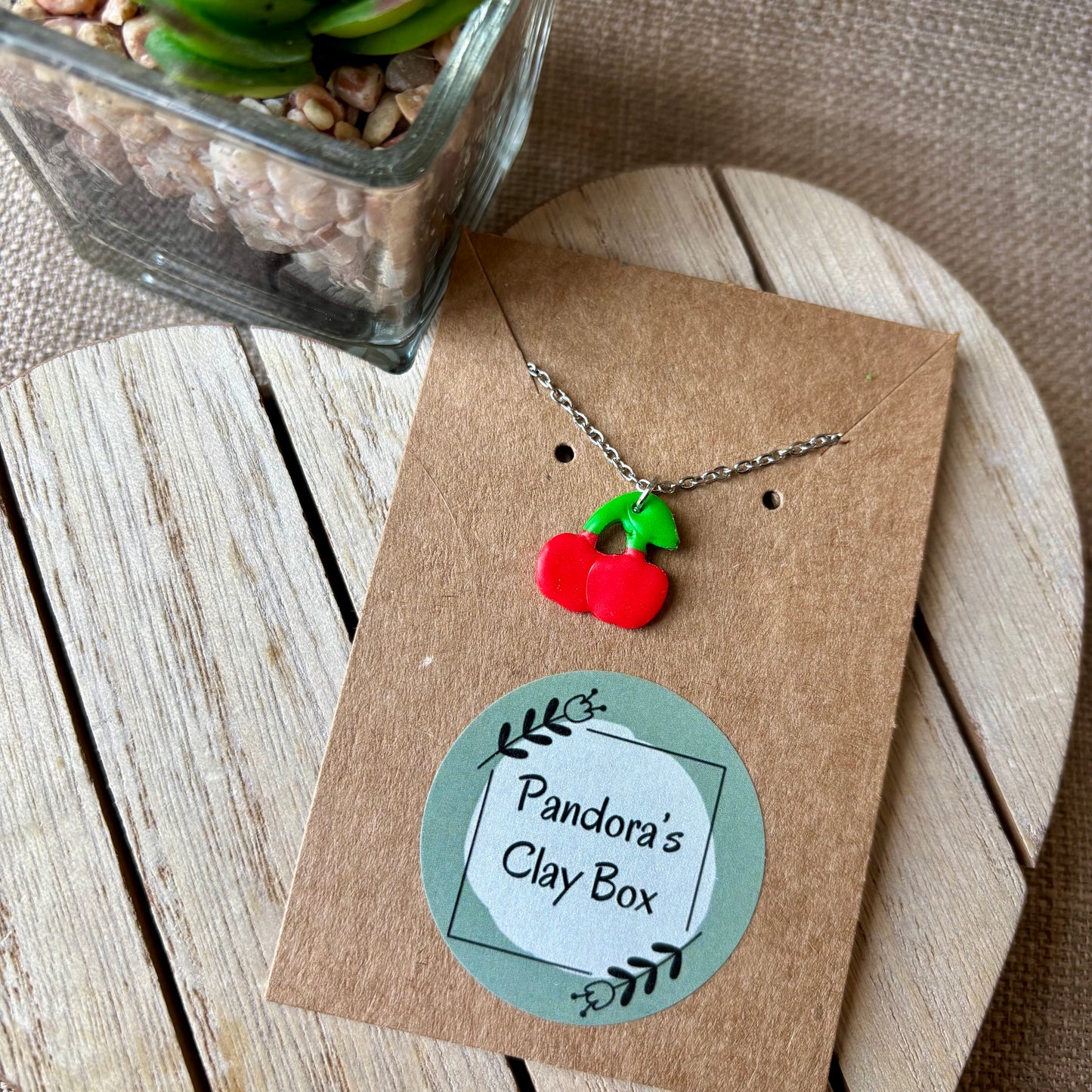 Cherry necklace - large