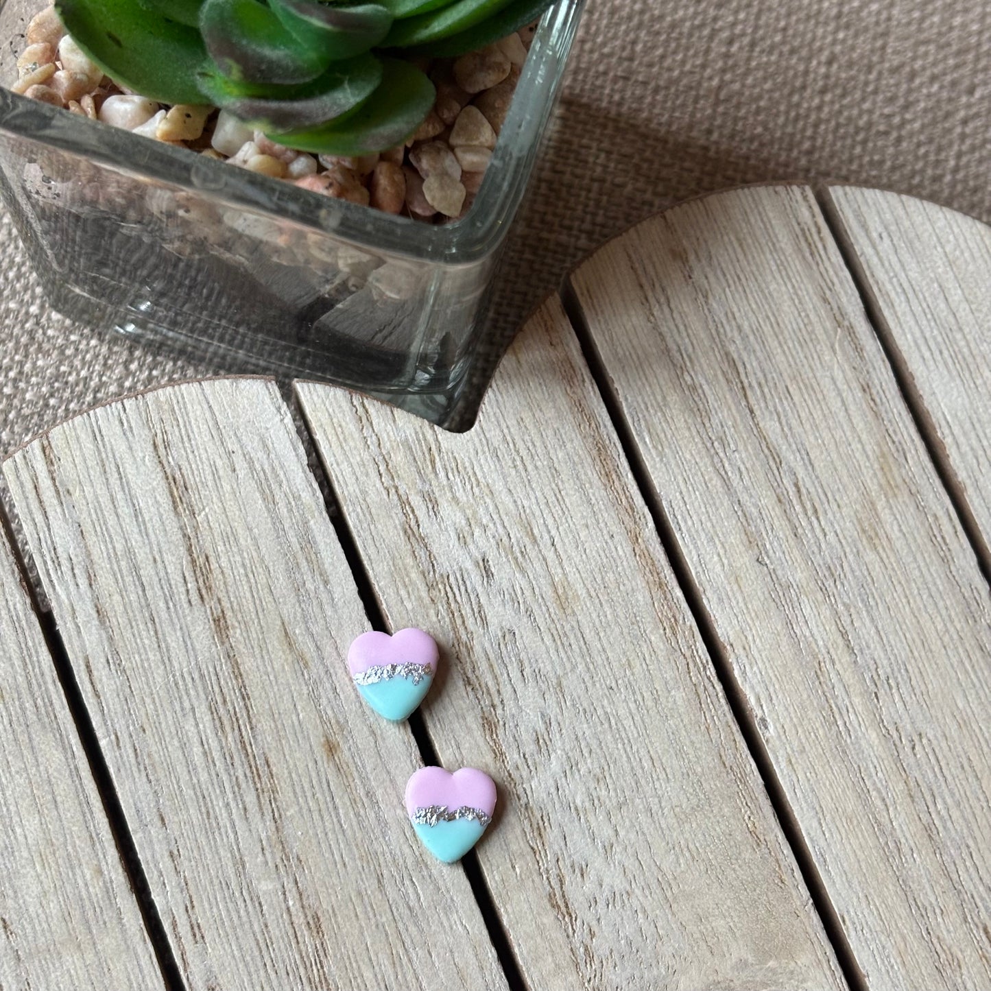 Heart studs