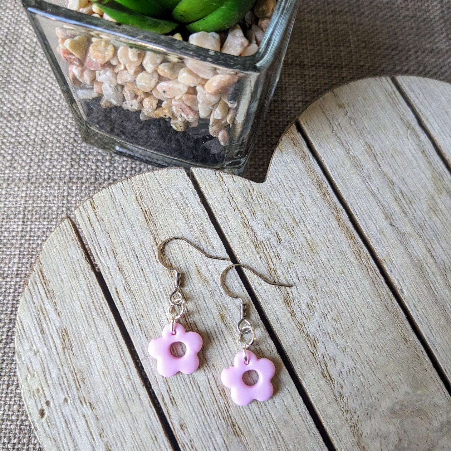 Pink flower hooks