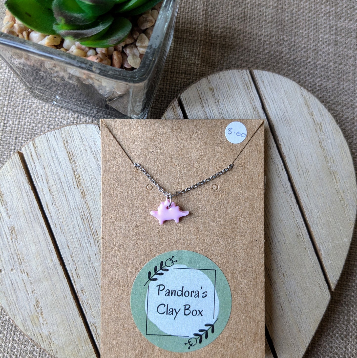 Stegosaurus necklace