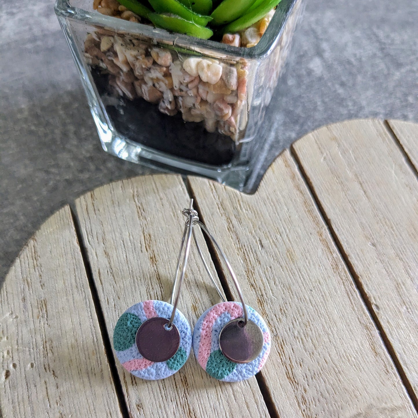 Pastel mix disc hoops