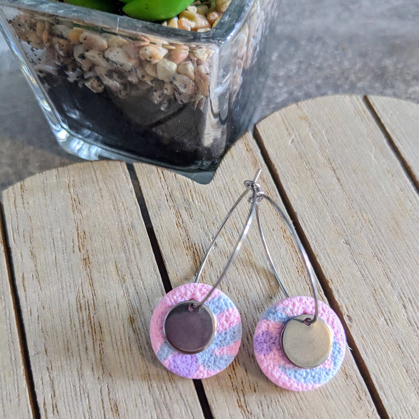 Pastel mix disc hoops