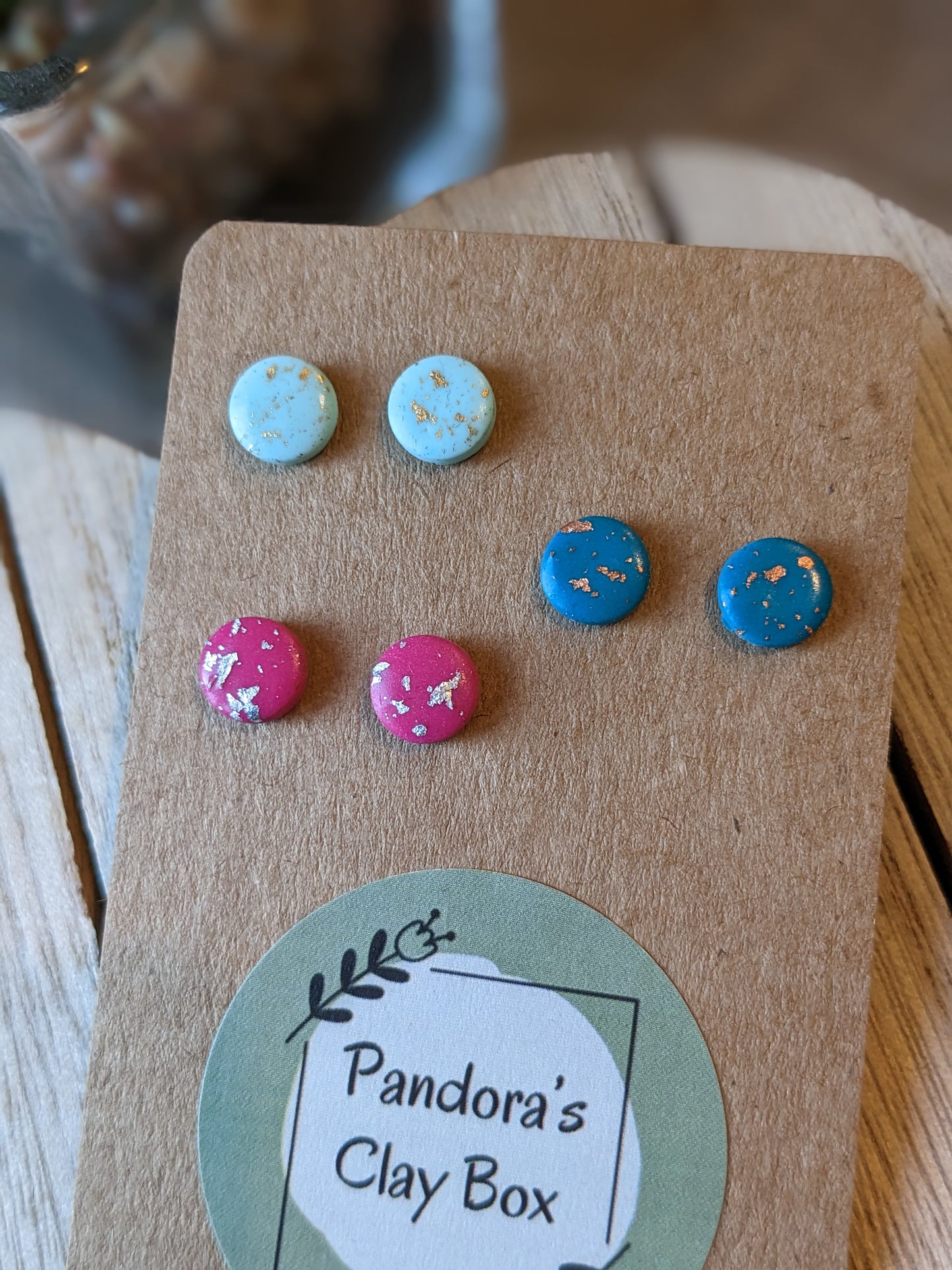 Mini foil trio studs