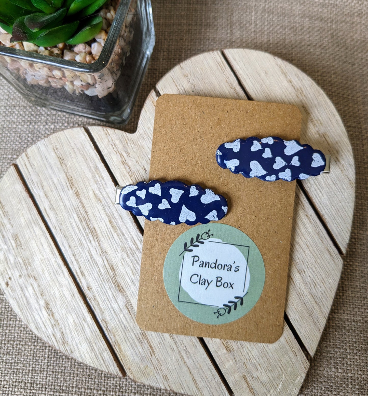 Navy heart slides