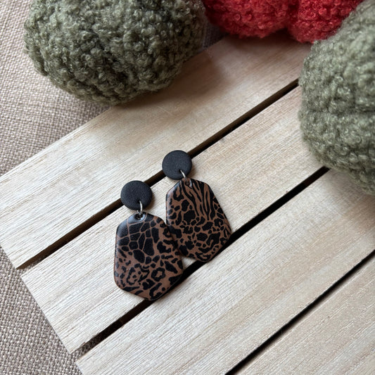 Animal print drops