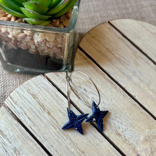 Navy star hoops