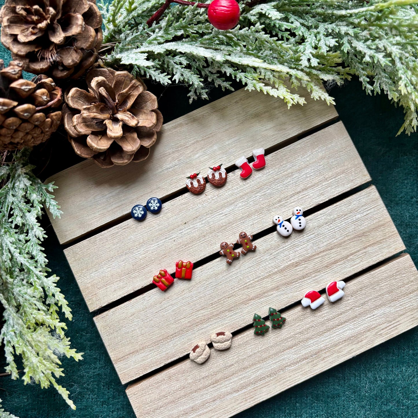 Festive studs - 9 options
