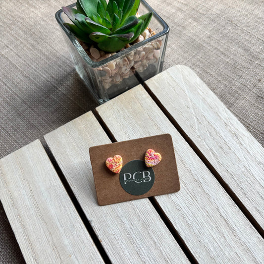 Heart studs