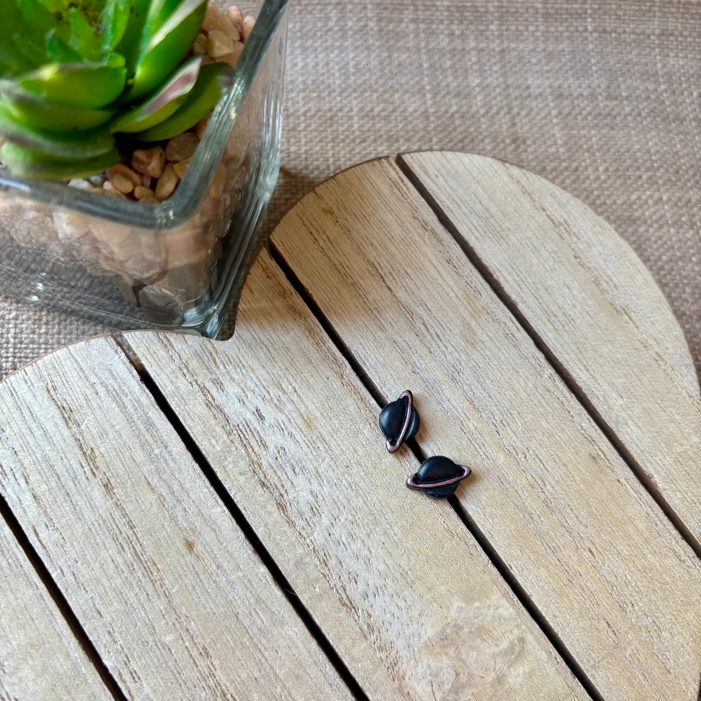 Black planet studs
