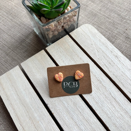 Heart studs
