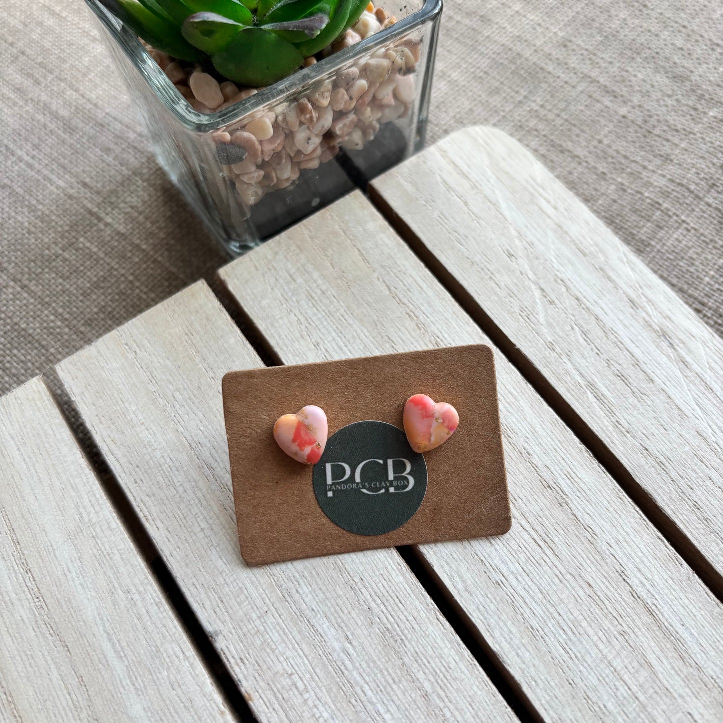 Heart studs