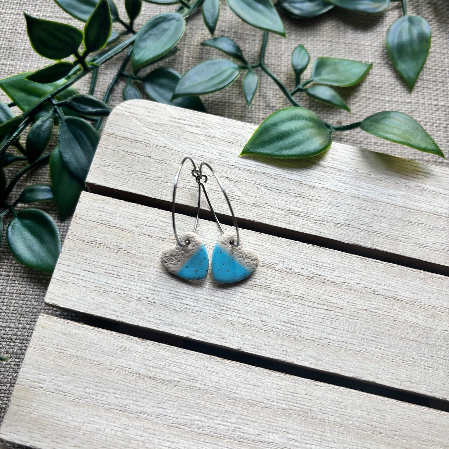 Sea + sand hoops (2.5cm)