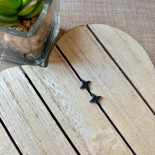 Black star studs