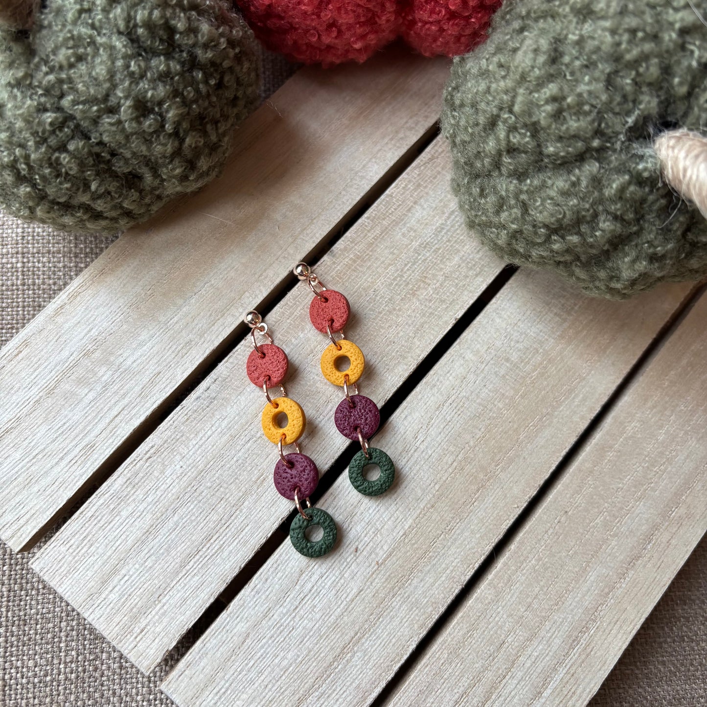 Rose gold autumn drops