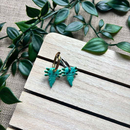 *limited edition iridescent axolotls* chunky hoop