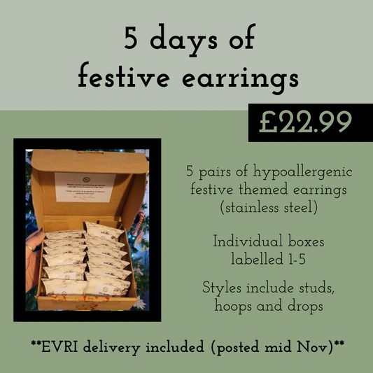 5 day VARIOUS STYLES- FESTIVE ONLY advent calendar *pre-order*