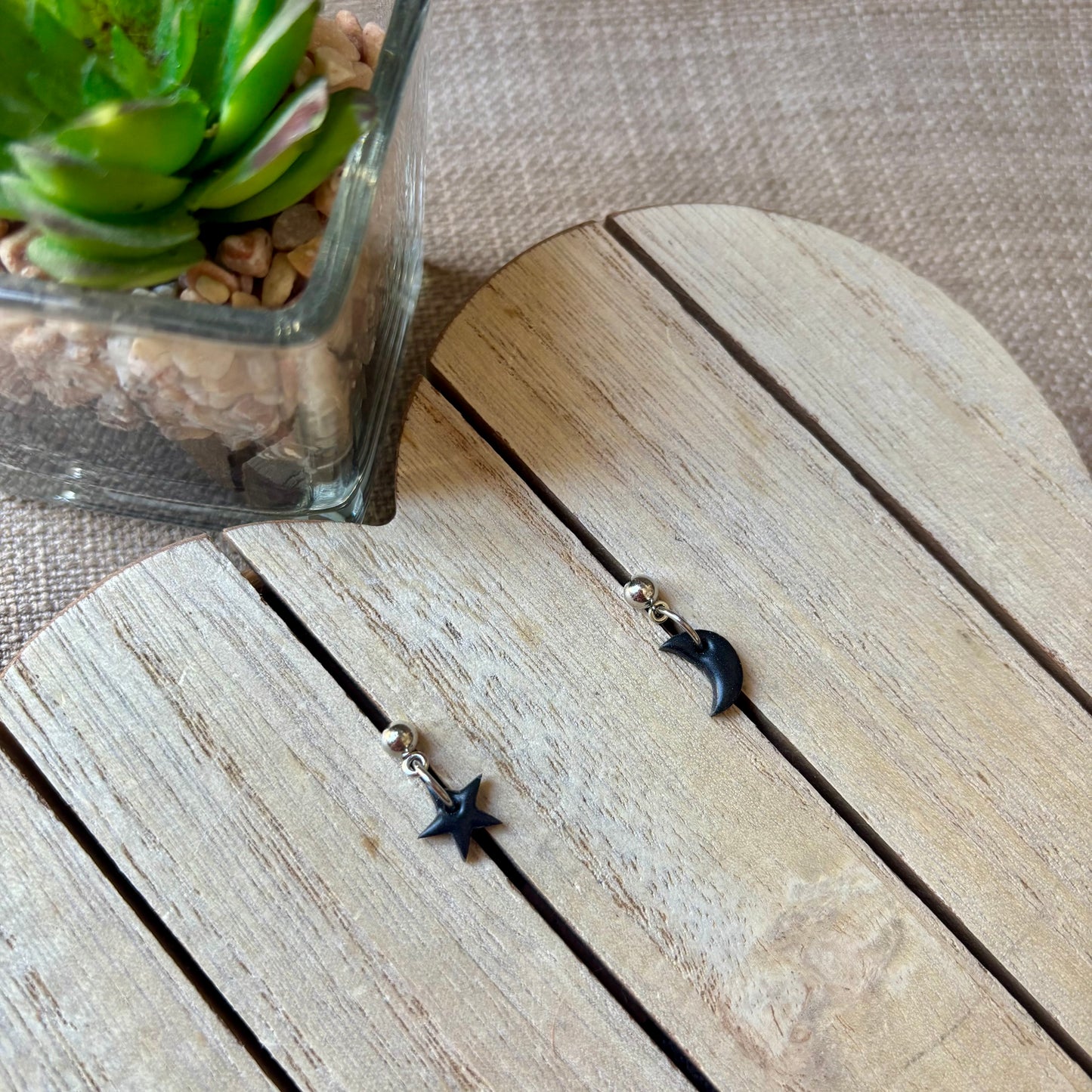 Black star/moon mini drops