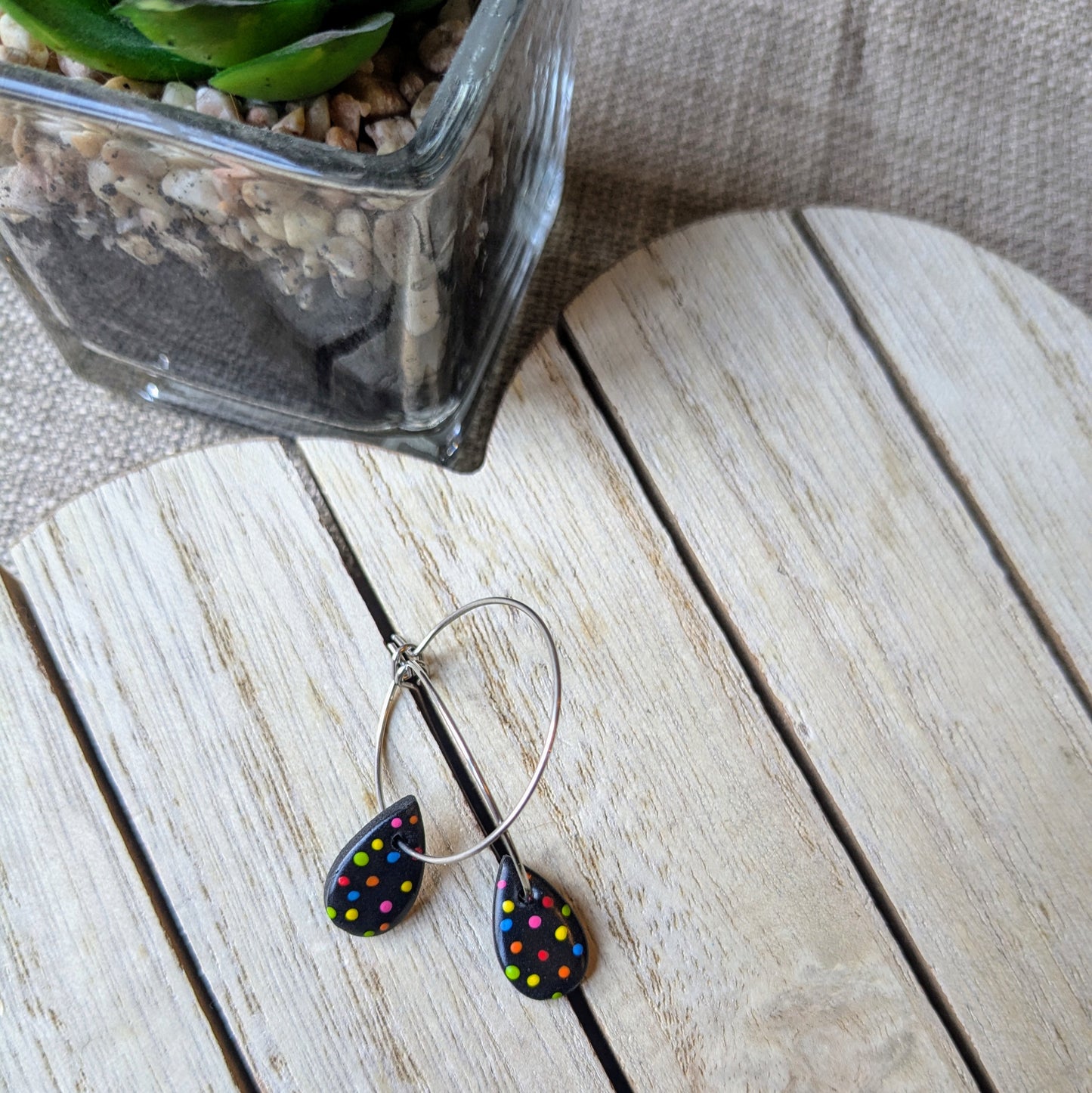 Polka tear hoops
