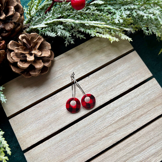 Red check hoops