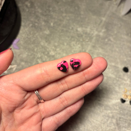 Heart studs