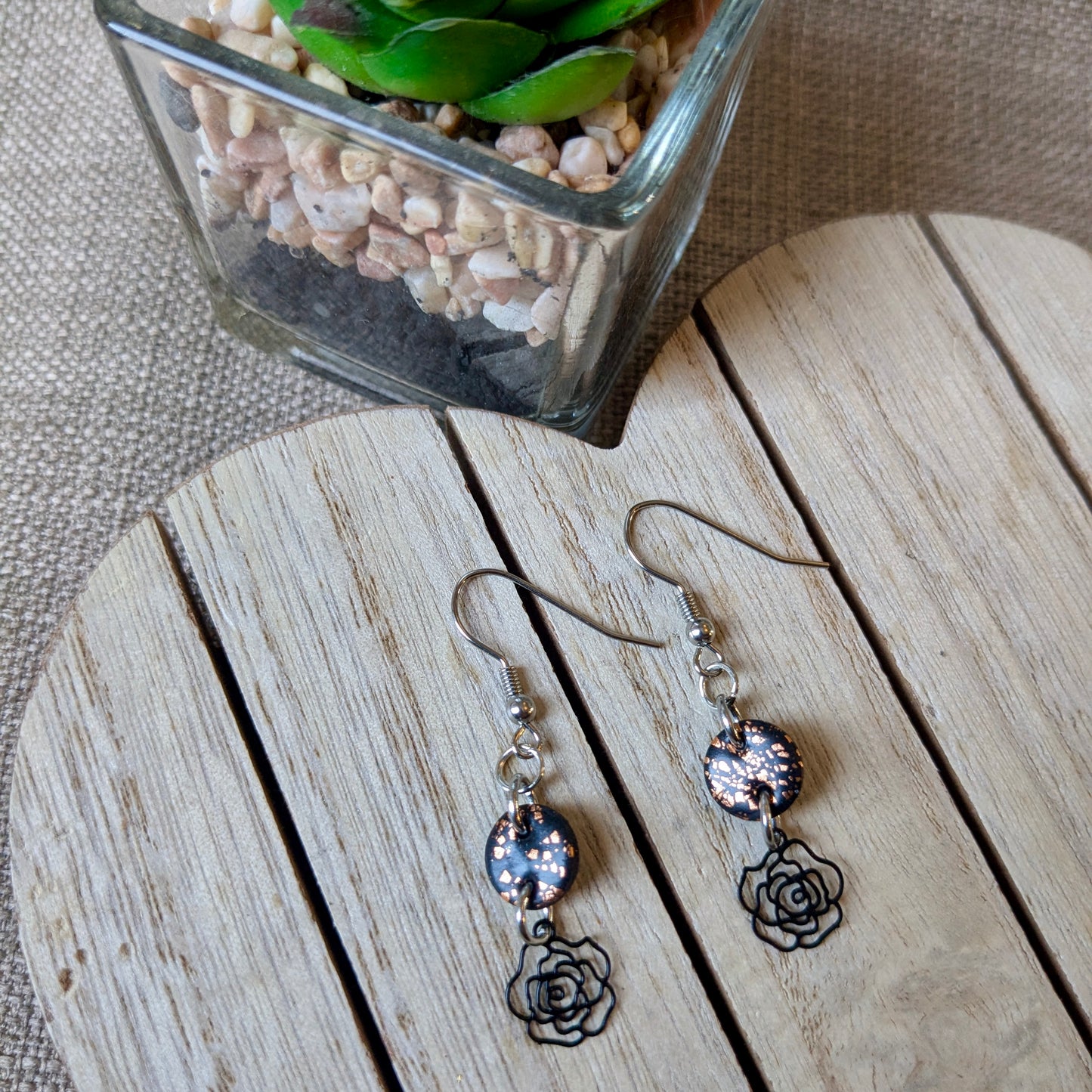 Foil rose drops