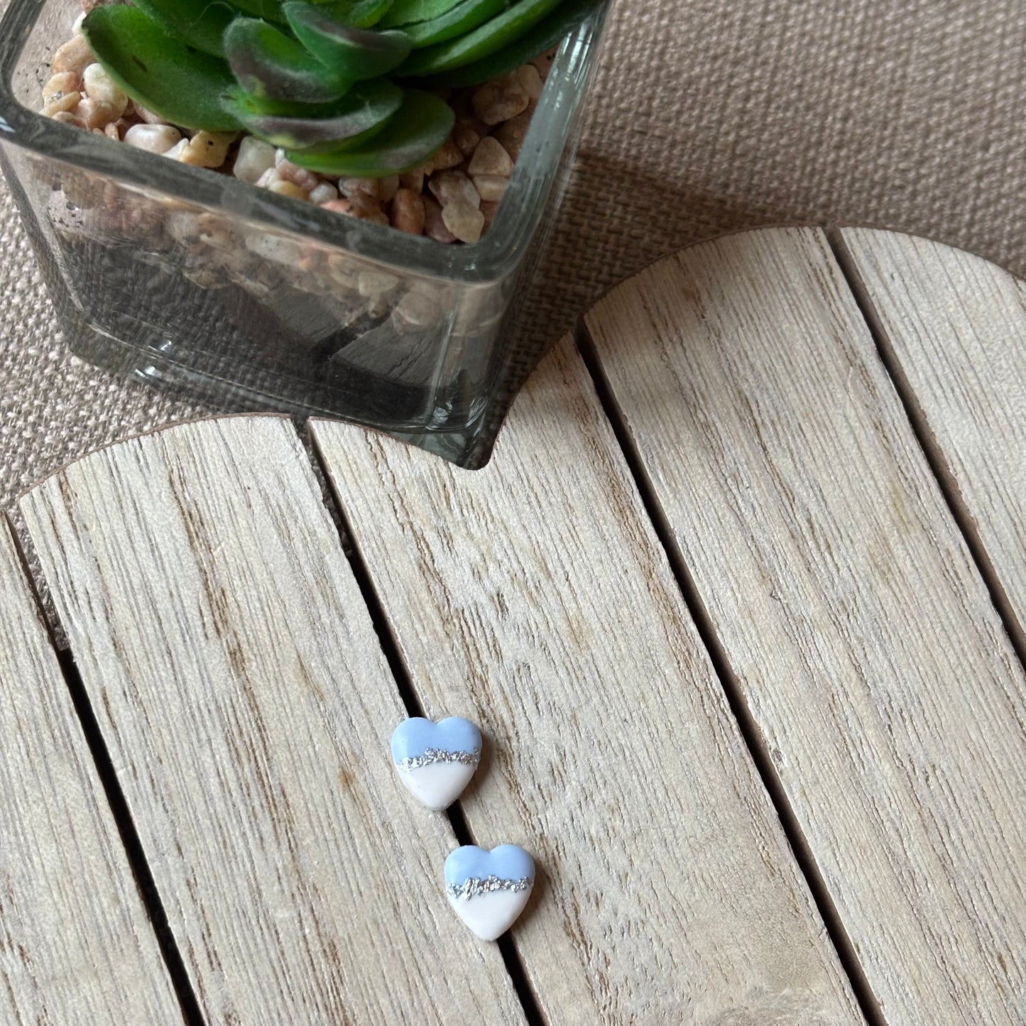Heart studs
