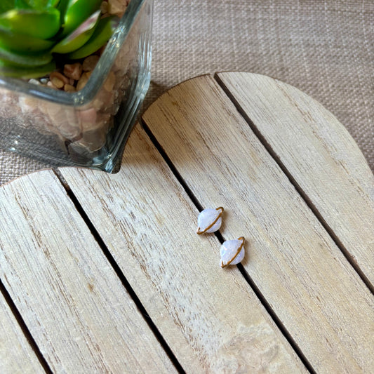 Opal planet studs