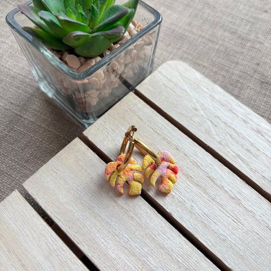 Leaf chunky hoops