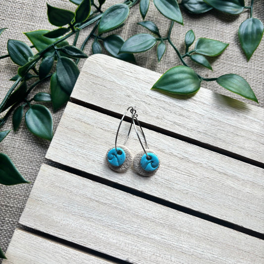Sea + sand hoops (2.5cm)