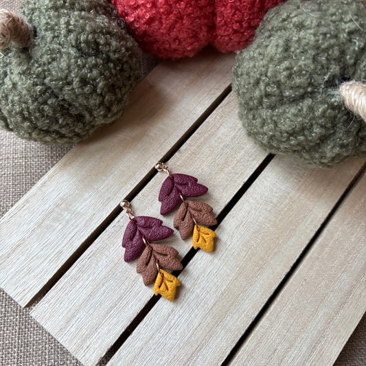 Rose gold leaf drops