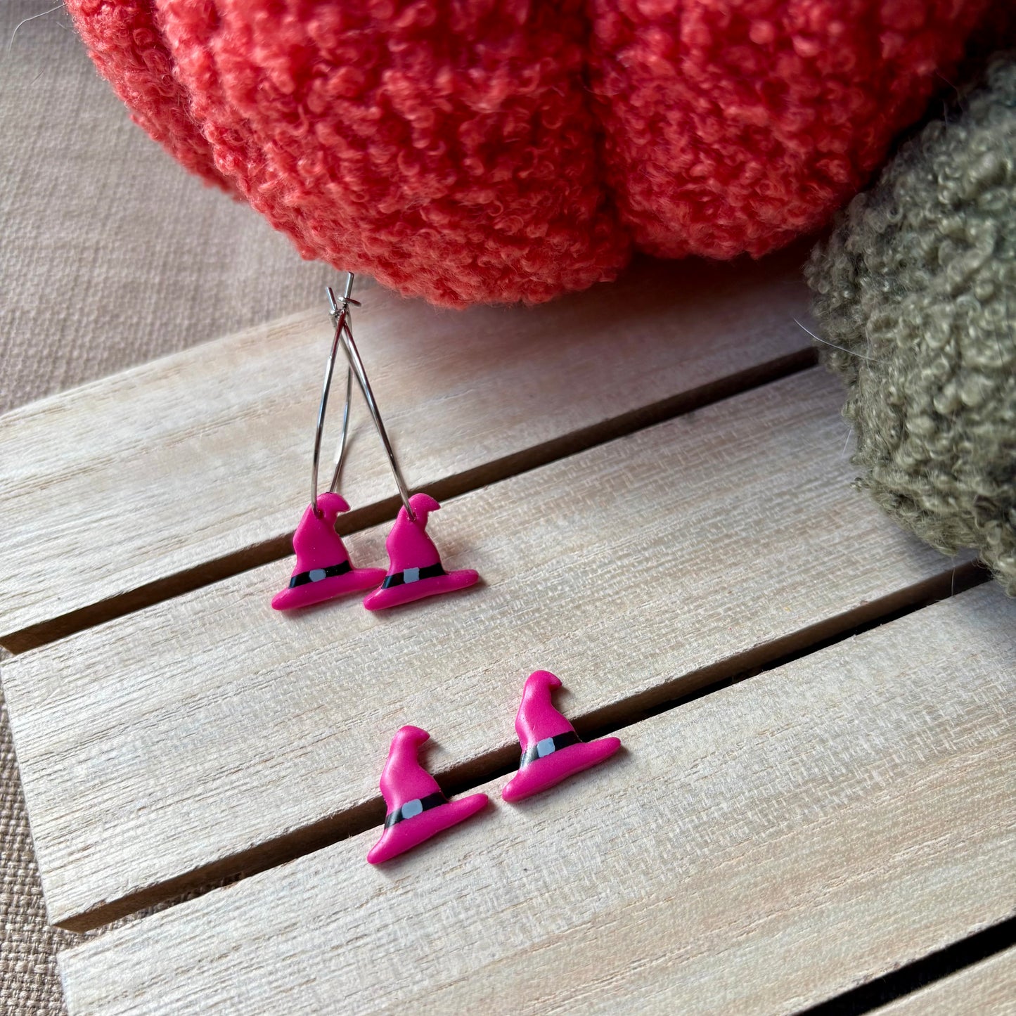Witch hats studs OR hoops