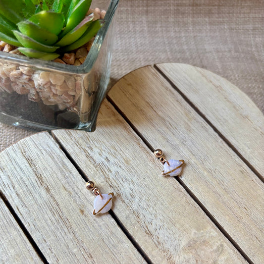 Rose gold opal planets