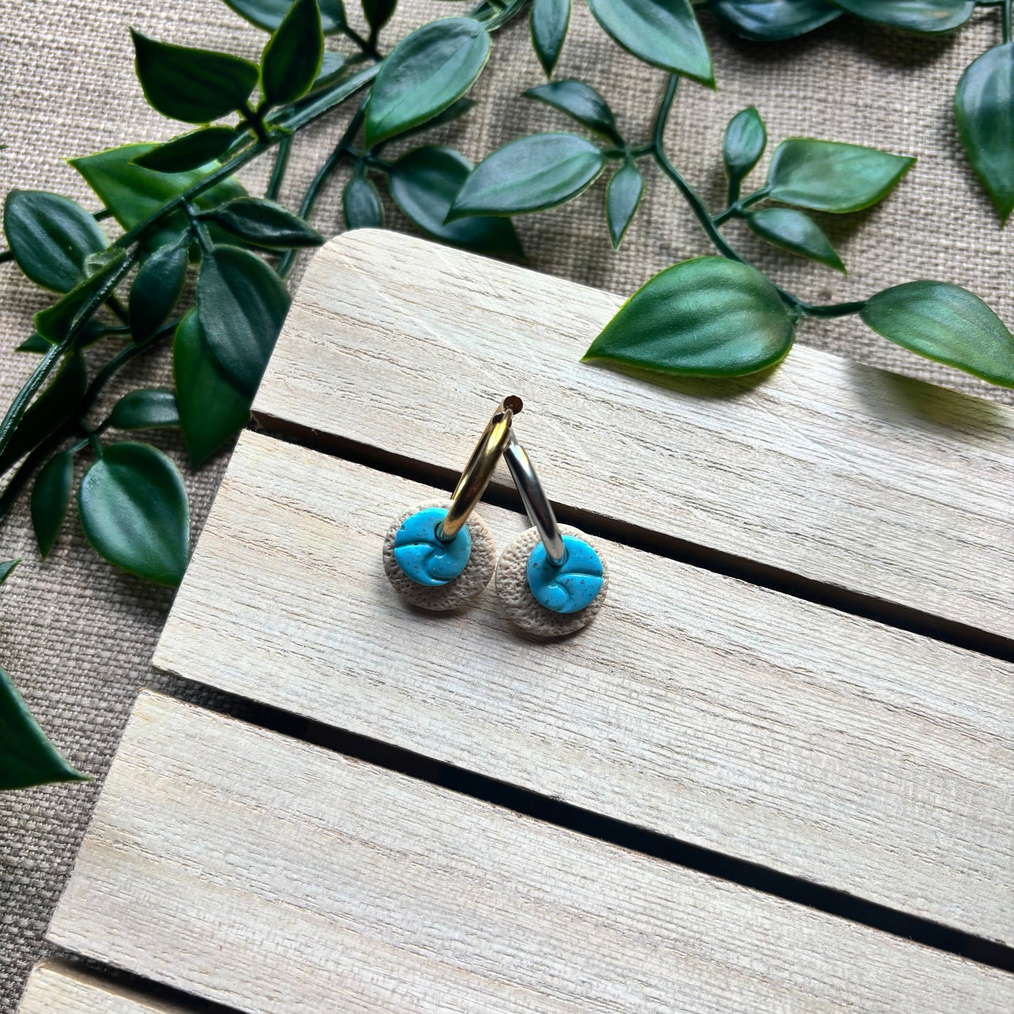 Sea + sand chunky hoops
