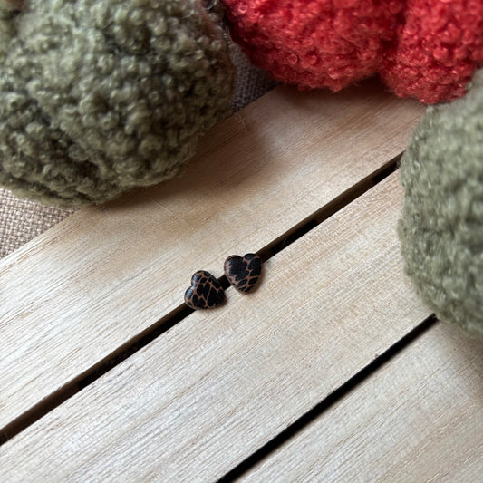 Animal print studs