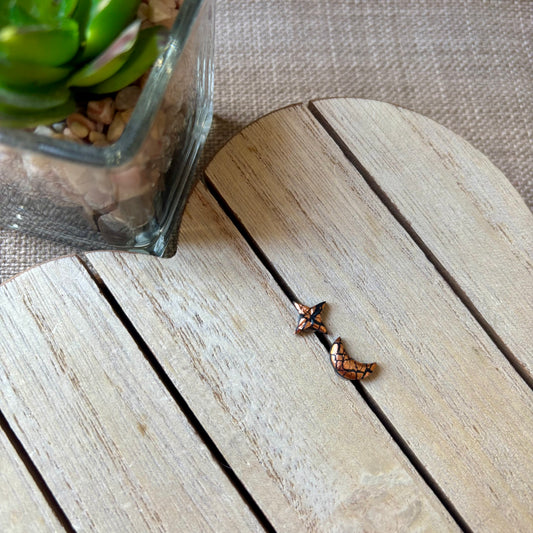 Star/moon studs