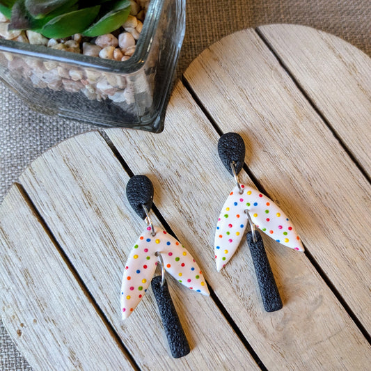 Rainbow polka drops