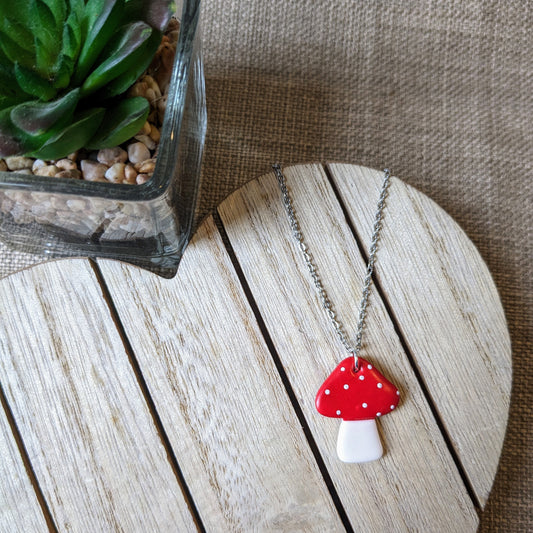 Mushroom necklace