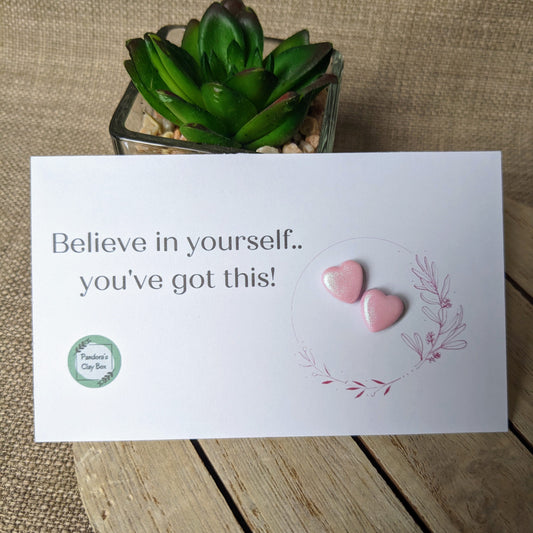 Believe in yourself earring gift card