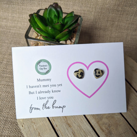 Mummy to be earring gift card