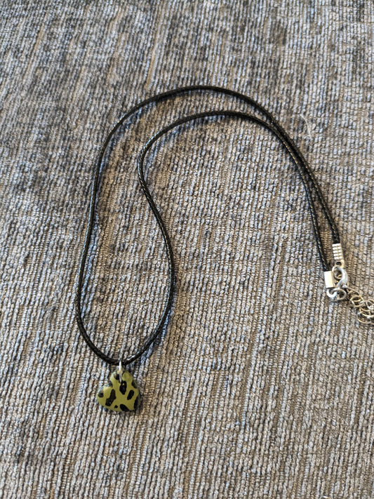Olive heart necklace
