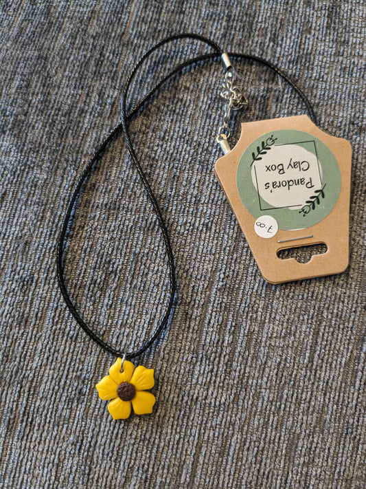 Yellow flower necklace