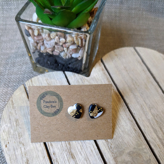 Heart mix studs