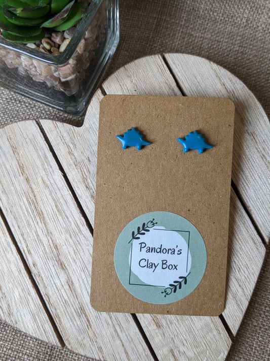 Teal dino studs