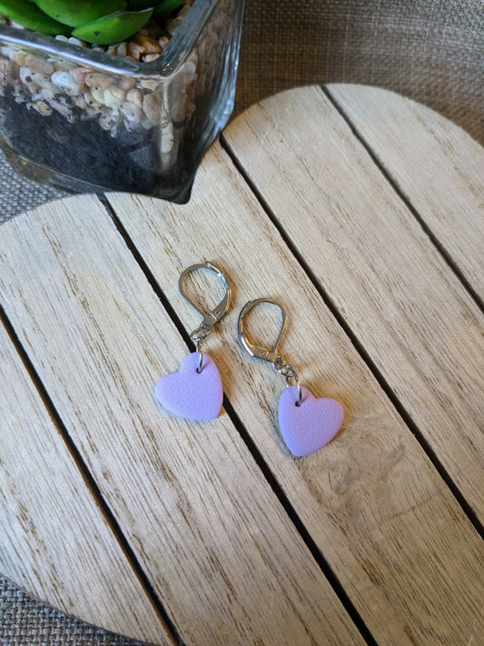 Lilac heart drops