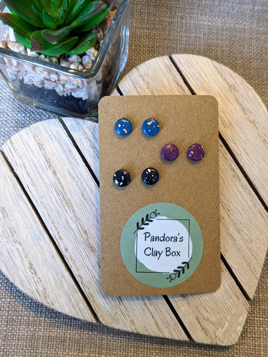 Mini foil trio studs