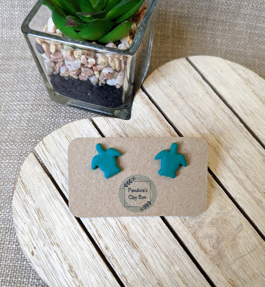 Green turtle studs